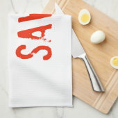 宗教私は救われます キッチンタオル (四つ折り)