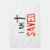 宗教私は救われます キッチンタオル (縦)