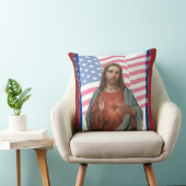 宗教米国旗のイエス・キリストの星のストライプ クッション (椅子)