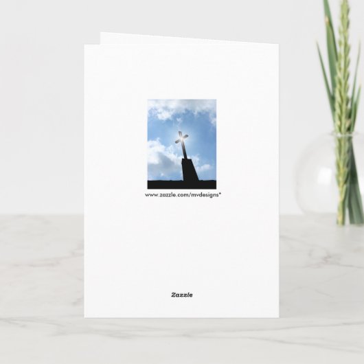 宗教精神的な挨拶状ありがとう サンキューカード (裏面)