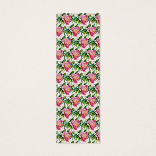 宗教素朴モダン聖書牡丹ピンクのブックマーク (裏面)