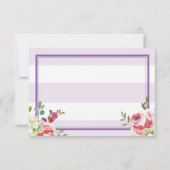 宗教紫色のストライプの花柄カードありがとう サンキューカード (裏面)