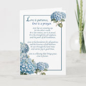 宗教結婚のブルーカップル記念日 カード (正面)