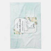 宗教結婚の命日の信仰が愛を願う キッチンタオル (縦)