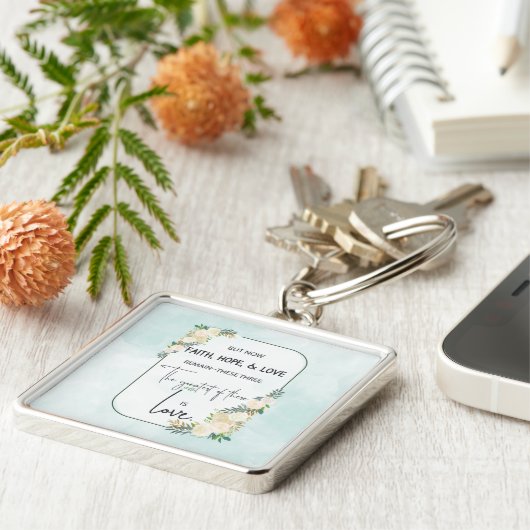 宗教結婚の命日の信仰が愛を願う キーホルダー (側面)