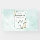 宗教結婚の命日の信仰が愛を願う 横断幕 (横)