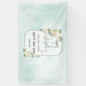 宗教結婚の命日の信仰が愛を願う 横断幕 (縦)