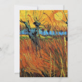 宗教結婚の。夕暮れ時にウィローズ 招待状 (裏面)