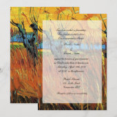 宗教結婚の。夕暮れ時にウィローズ 招待状 (正面/裏面)