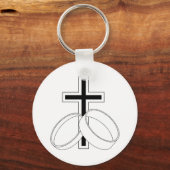 宗教結婚式招待状 キーホルダー (正面)