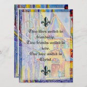 宗教結婚式招待状 招待状 (正面/裏面)