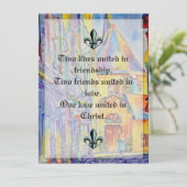 宗教結婚式招待状 招待状 (スタンド正面)