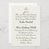 宗教結婚式招待状 招待状 (正面/裏面)