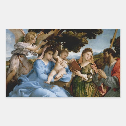 宗教美術のシール 長方形シール (正面)