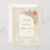 宗教聖なる書物、 経典の聖句はまだ知っている詩篇 ポストカード (正面/裏面)