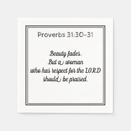 宗教聖なる書物、 経典聖歌女性会議紙 スタンダードカクテルナプキン (正面)