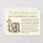 宗教聖アンドリュークリスマスノヴェナ祈りの言葉 カード (正面)