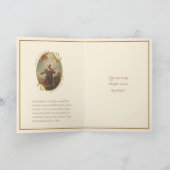 宗教聖イシドレ農家労働者祈りの言葉 カード (内部)