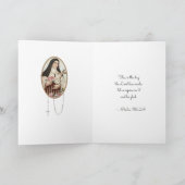 宗教聖テレーゼカルメライト尼僧ヴィンテージカード カード (内部)