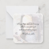 宗教聖パドレピオカトリック司祭引用文 ノートカード (裏面)