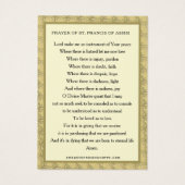 宗教聖フランシス祈りの言葉司祭 (裏面)