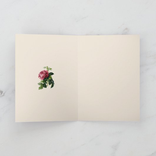 宗教聖ヨセフイエスフローラヴィンテージ カード (内部)