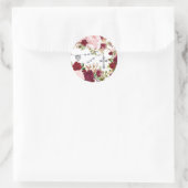 宗教聖ロザリーピンクローゼスフローラスクエア ラウンドシール (バッグ)