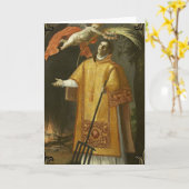 宗教聖ローレンス調理師 カード (黄色い花)
