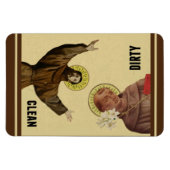 宗教聖徒アンソニー&フランシス食洗機 マグネット (横)