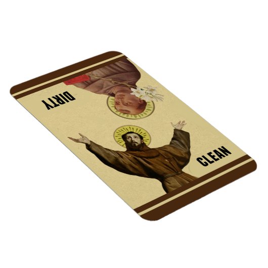 宗教聖徒アンソニー&フランシス食洗機 マグネット (右側)