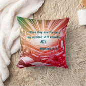 宗教聖書的な聖句とアートイメージ クッション (ブランケット)