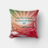 宗教聖書的な聖句とアートイメージ クッション (正面)