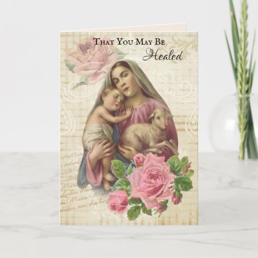 宗教聖母マリアの健康なカトリック教徒を得て下さい カード (正面)