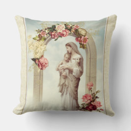 宗教聖母マリアイエス・キリストのカトリック教徒のバラ クッション