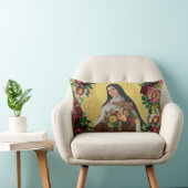 宗教聖母マリア及びSt.テレーズのヴィンテージ ランバークッション (椅子)