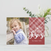 宗教聖降誕祭の写真、ハッピーバースデーイエス シーズンカード (スタンド正面)