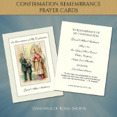 宗教聖餐式の確認少年の神聖カード –  エンクロージャーカード