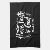 宗教芸術：神への信仰を持つ聖なる書物、 経典デザイン キッチンタオル (縦)