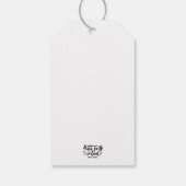 宗教芸術:神への信仰を持つ聖なる書物、 経典デザイン ギフトタグ (裏面)