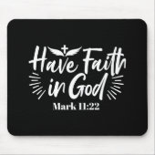 宗教芸術:神への信仰を持つ聖なる書物、 経典デザイン マウスパッド (正面)