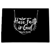 宗教芸術：神への信仰を持つ聖なる書物、 経典デザイン ラージペーパーバッグ (正面)