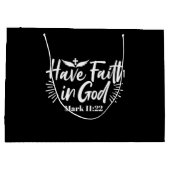 宗教芸術：神への信仰を持つ聖なる書物、 経典デザイン ラージペーパーバッグ (裏面)