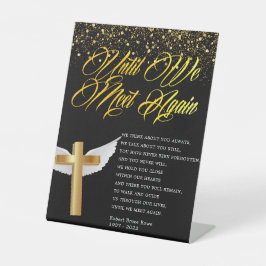 宗教葬儀の詩 台座サイン