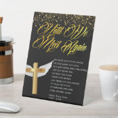 宗教葬儀の詩 台座サイン (インサイチュ)