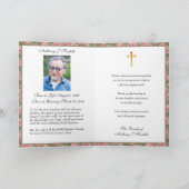 宗教葬儀イエス悔やみや弔慰祈りの言葉ありがとう サンキューカード (内部)