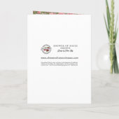 宗教葬儀イエス悔やみや弔慰祈りの言葉ありがとう サンキューカード (裏面)