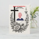 宗教葬儀招待状 シーズンカード (スタンド正面)