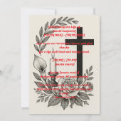 宗教葬儀招待状 シーズンカード (裏面)