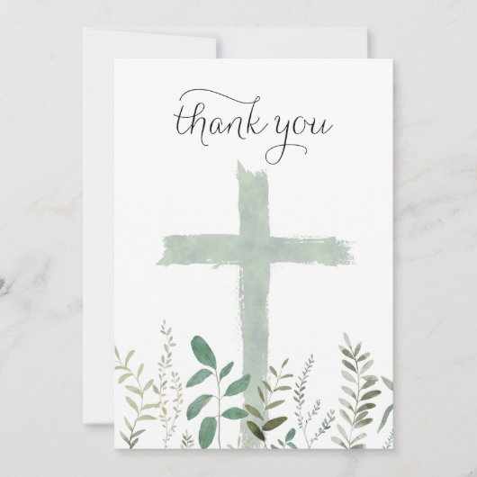 宗教行事のお礼カード 招待状 (正面)