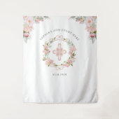 宗教行事用 ブッシュピンク 花の写真用背景 タペストリー (正面)